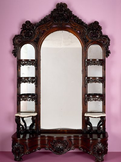 Etagere, part of a parlour set, from the shop of John Henry Belter (1804-65), 1855 by American School